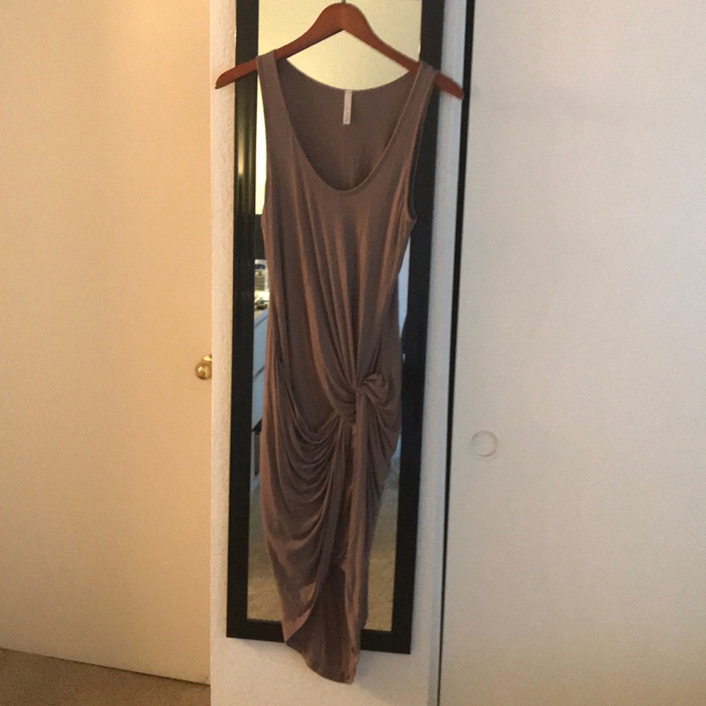 Brown cotton dress